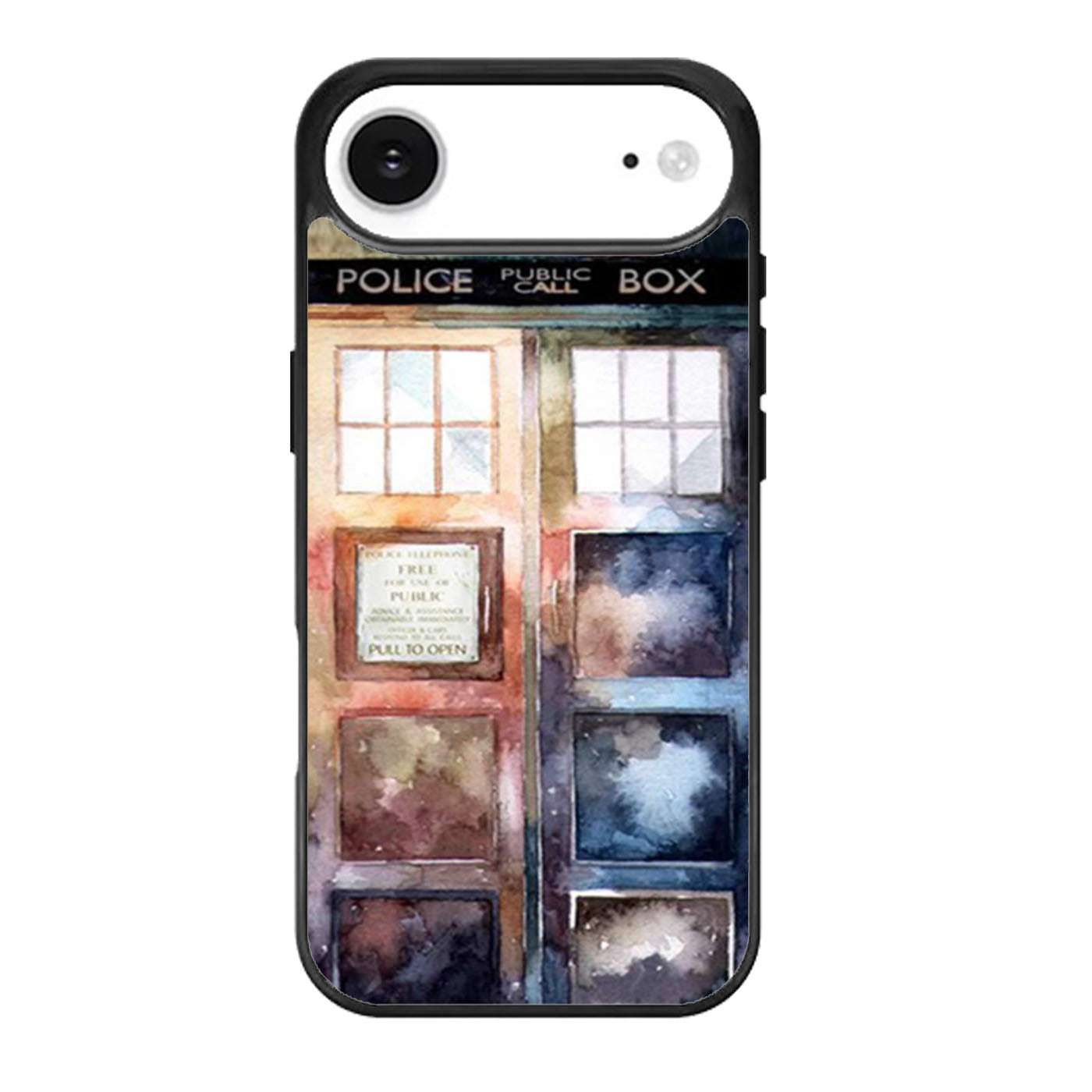 Dr Who Tardis Watercolor iPhone Air Case