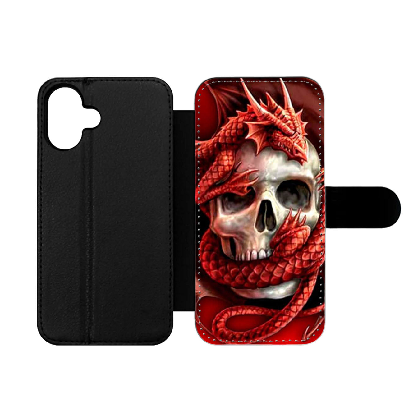 Dragon Skull Wallet iPhone Case