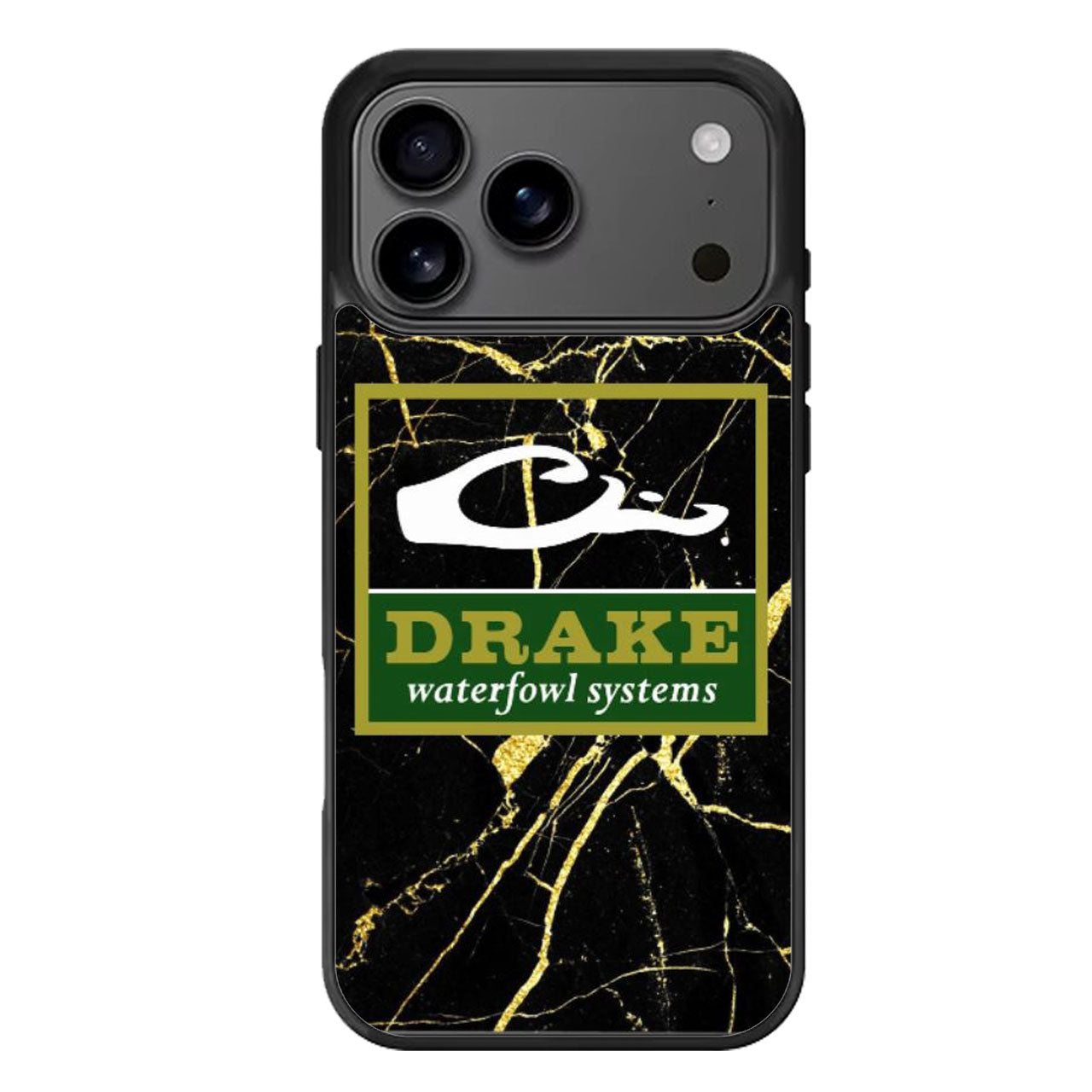 Drake Waterfowl Black Marble iPhone 17 Pro Max Case