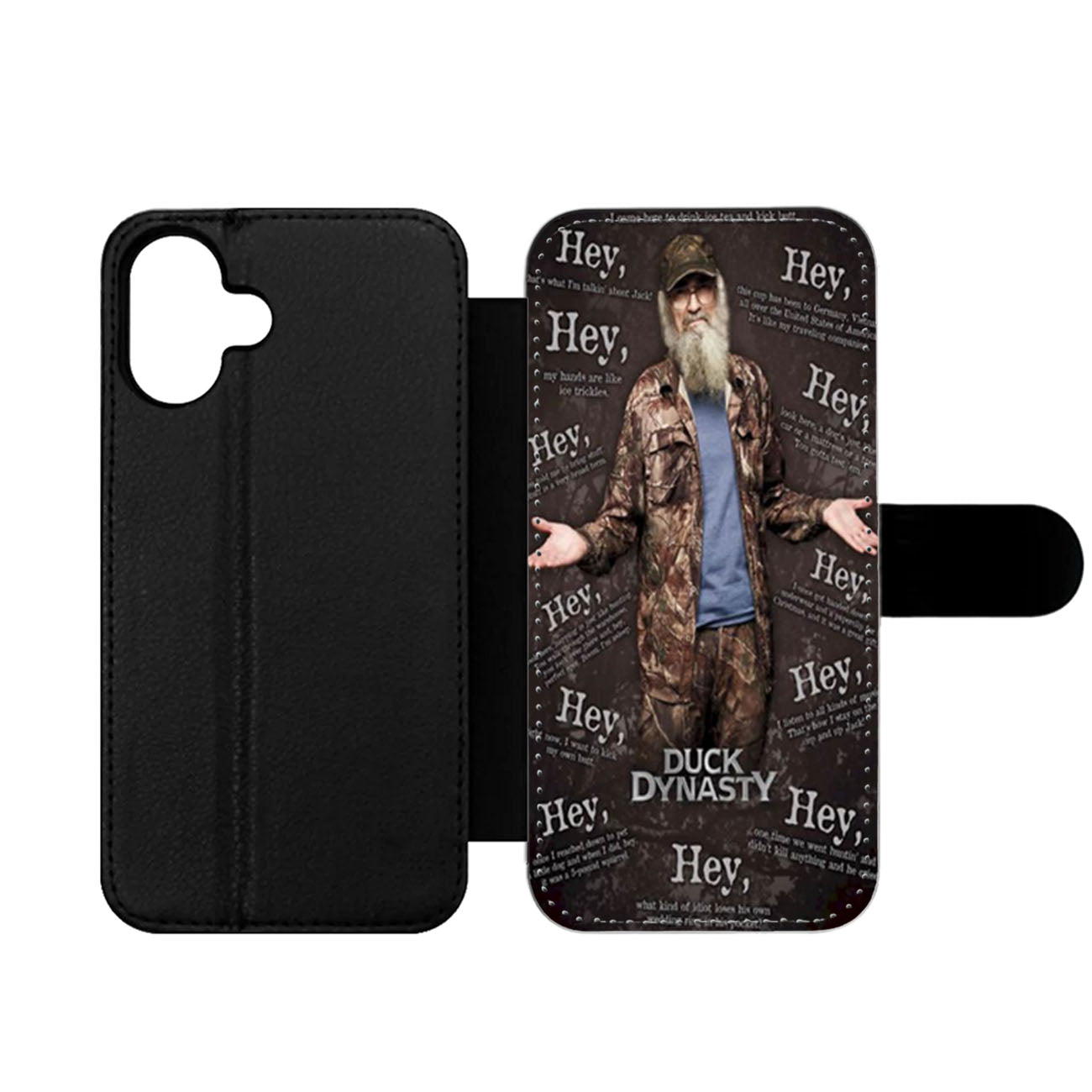 Duck Dynasty Hey Quotes Wallet iPhone Case