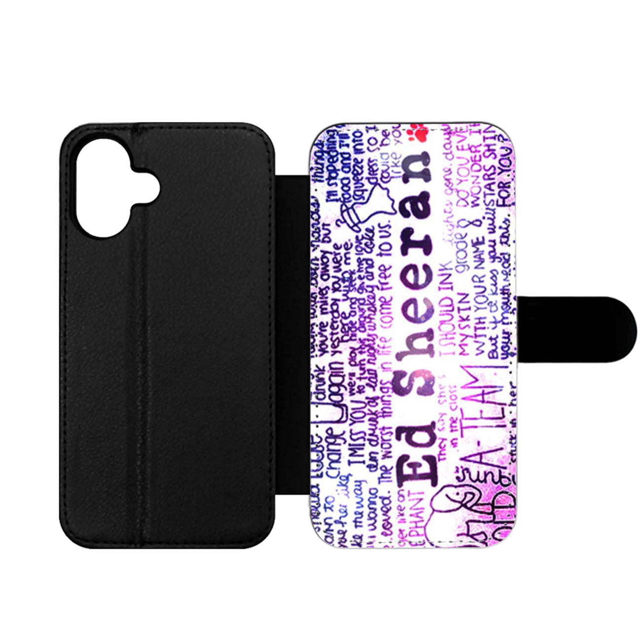 Ed Sheeran Galaxy Two Wallet iPhone Case