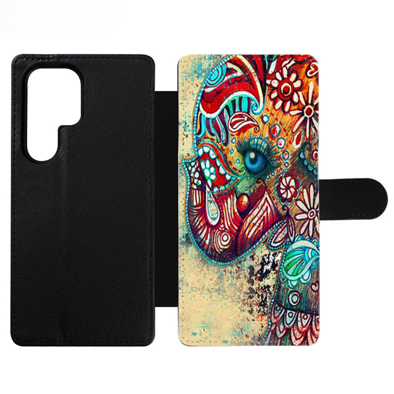 Elephant Art Wallet Samsung Case