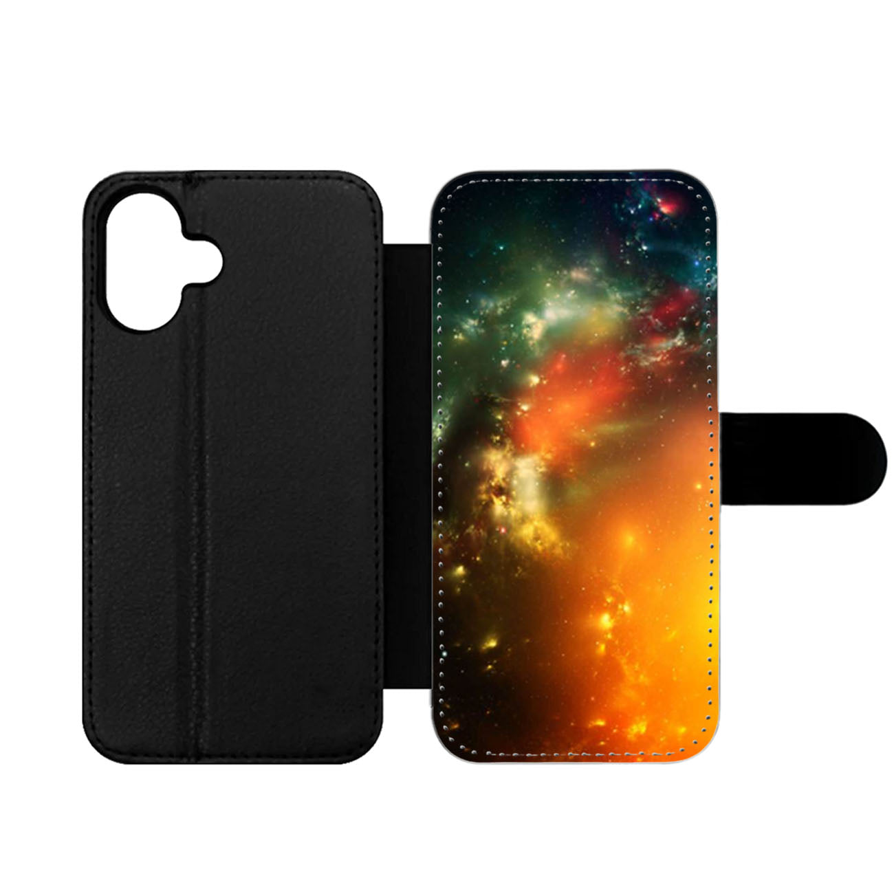 Emerald Nebula Wallet iPhone Case