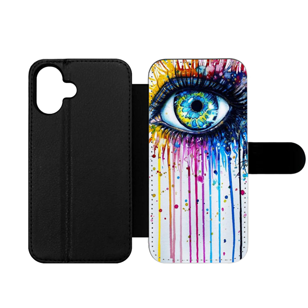 Eye Paint Wallet iPhone Case