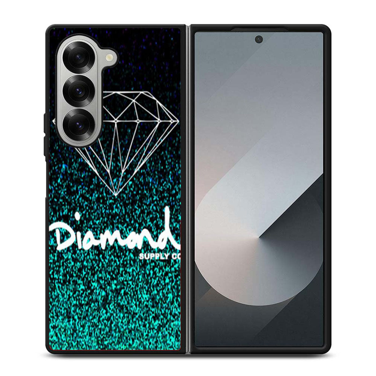 Faux Glitter Diamond Supply Co Samsung Z Fold 6 Case