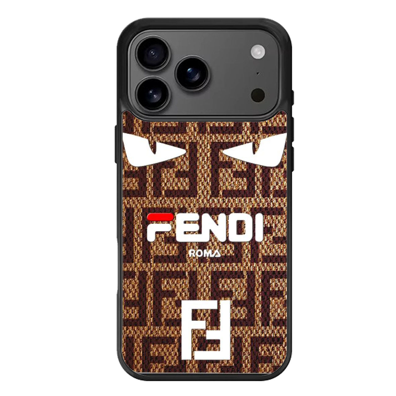 Fendi Brown Pattern iPhone 17 Pro Max Case