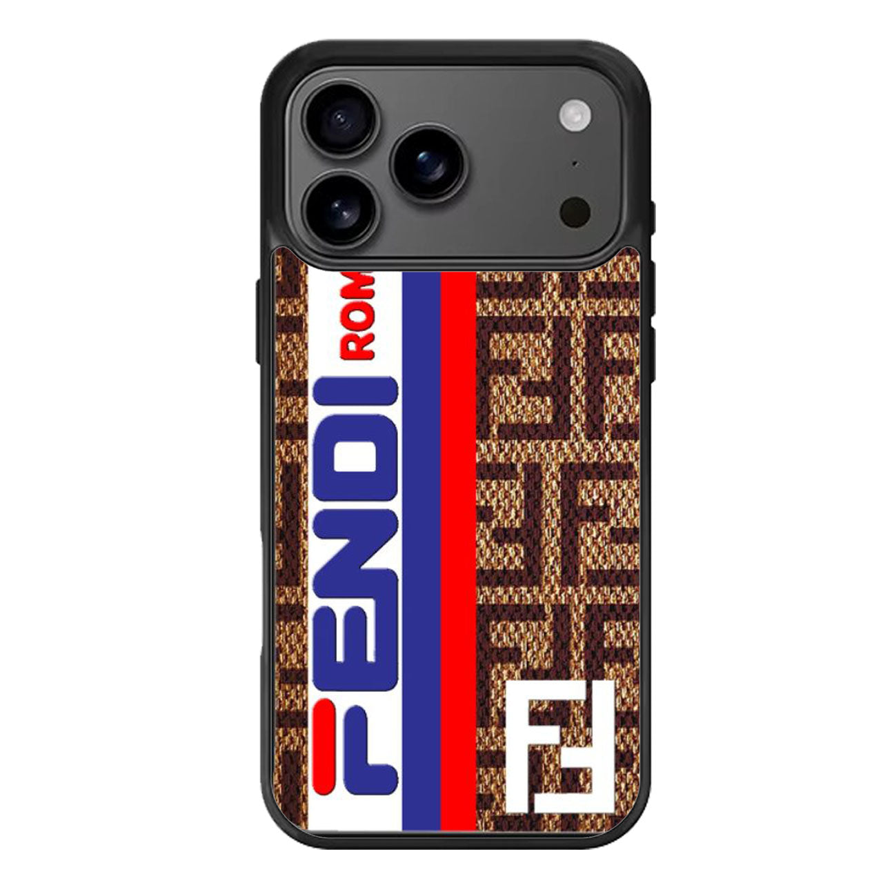Fendi Striped Brown iPhone 17 Pro Max Case