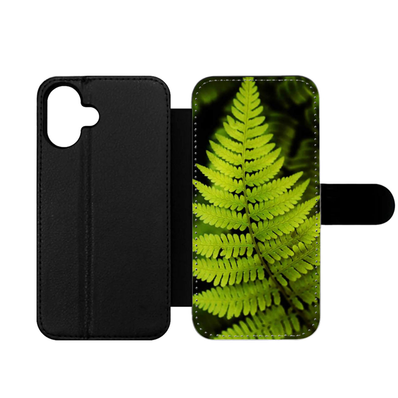 Fern Leaves Wallet iPhone Case