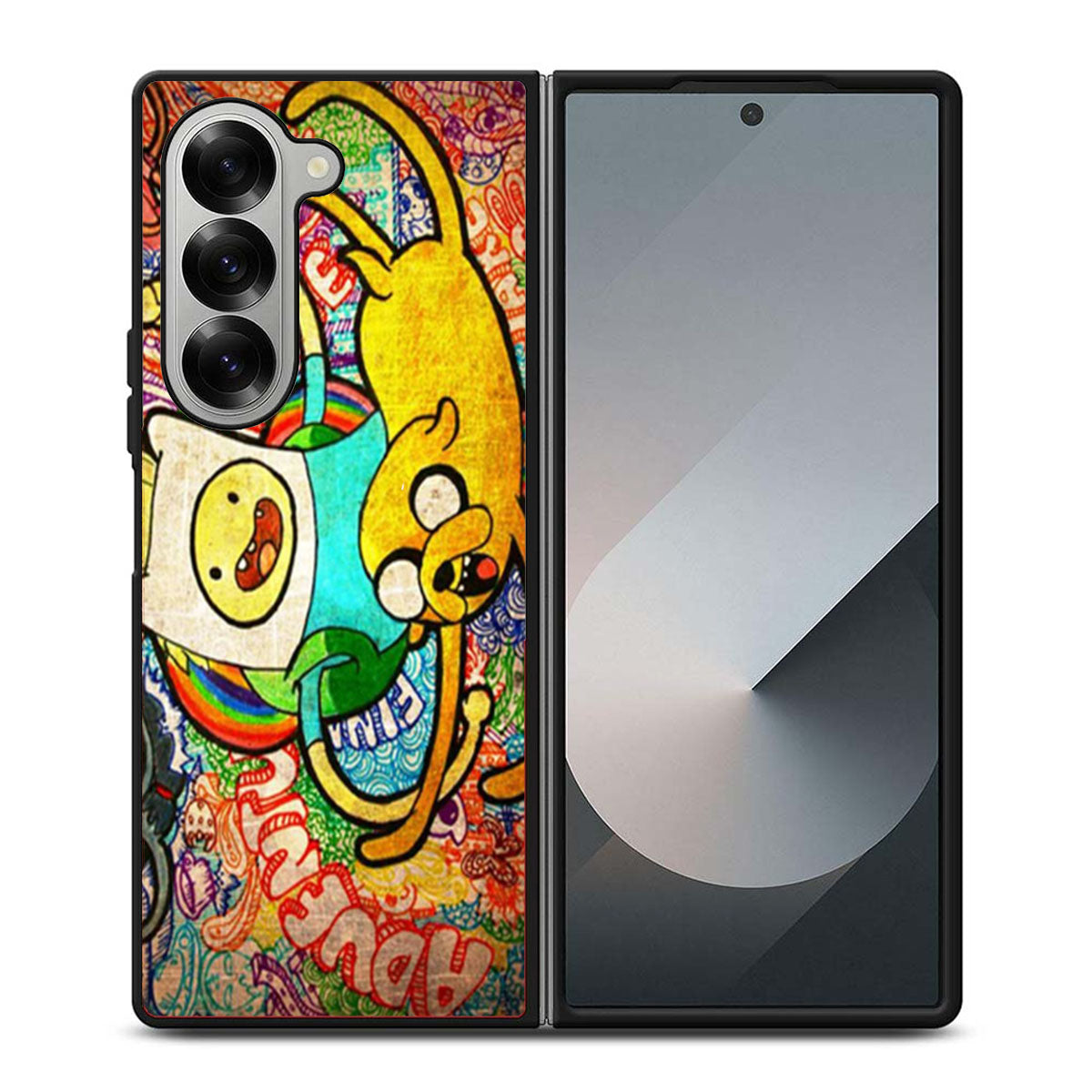 Finn Jake Adventure Time Graffiti Samsung Z Fold 6 Case