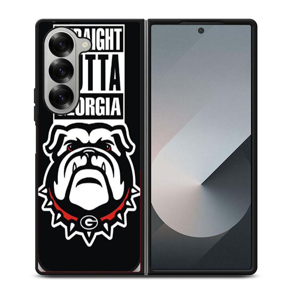 GEORGIA BULLDOGS UGA STRAIGHT OUTTA Samsung Z Fold 6 Case