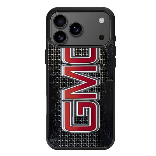 GMC Logo Metal Texture iPhone 17 Pro Max Case