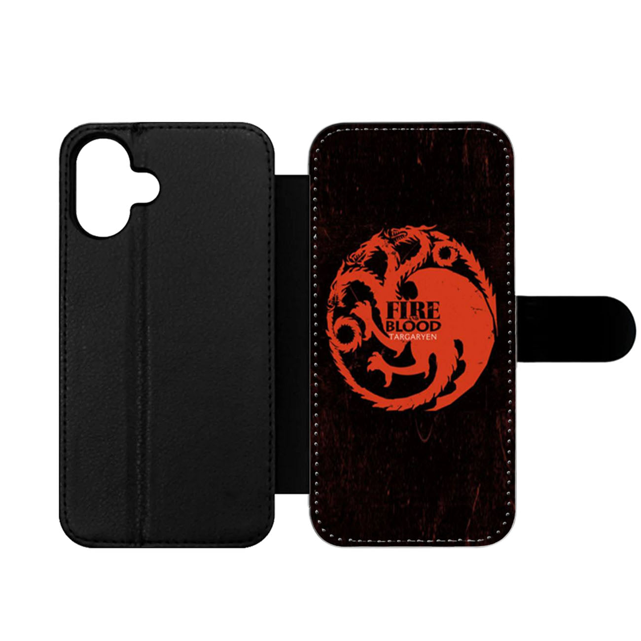 Game Of Thrones Targaryen Dragon Fire And Blood Wallet iPhone Case