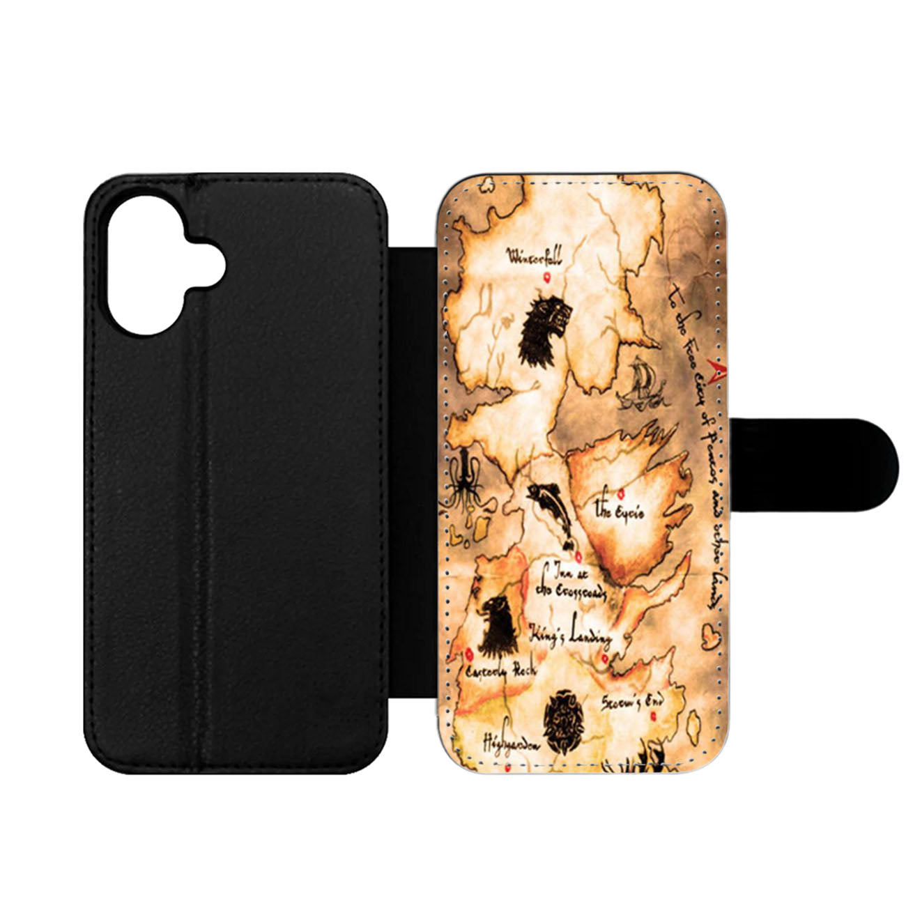 Game of Thrones Map Two Wallet iPhone Case