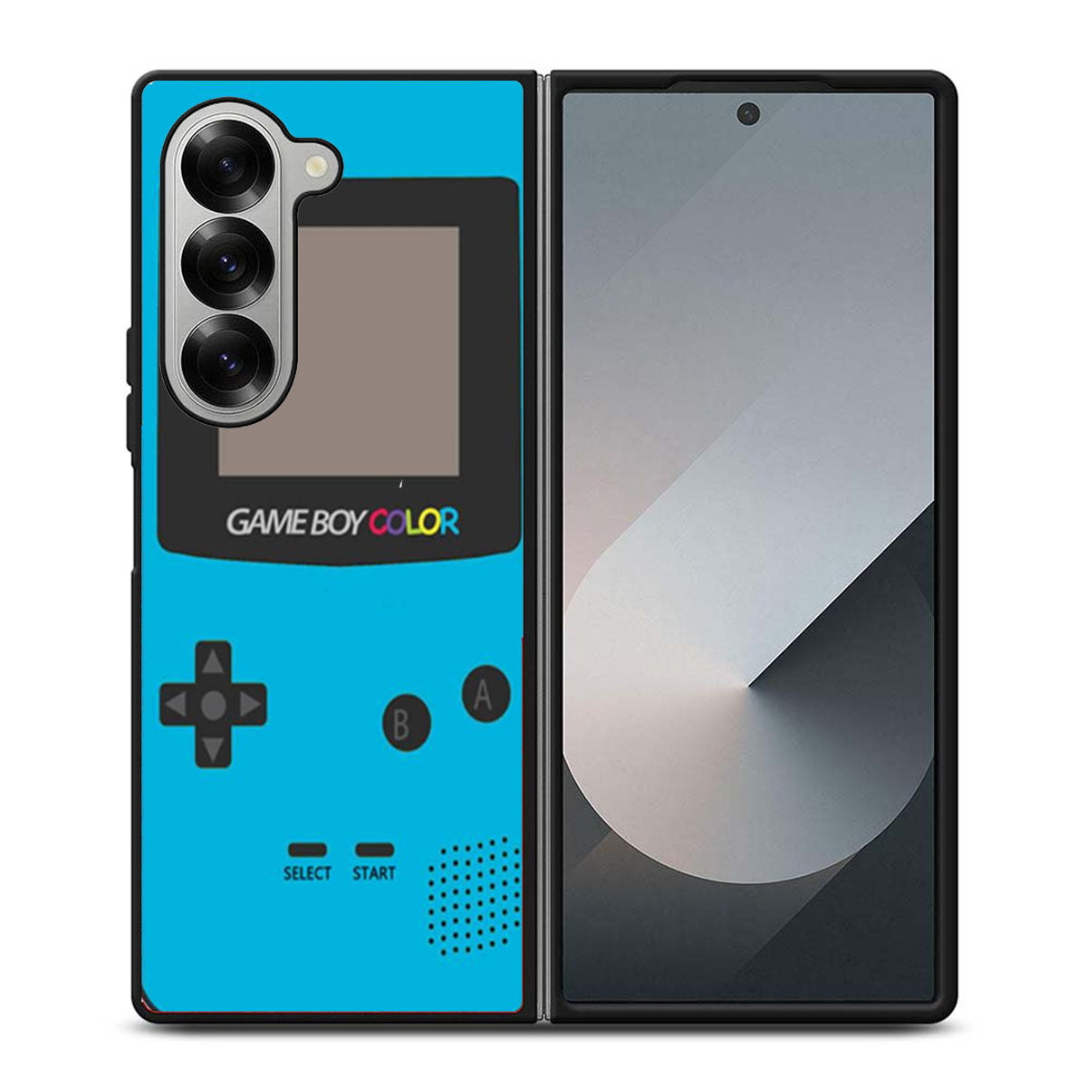 Gameboy Blue Color Samsung Z Fold 6 Case