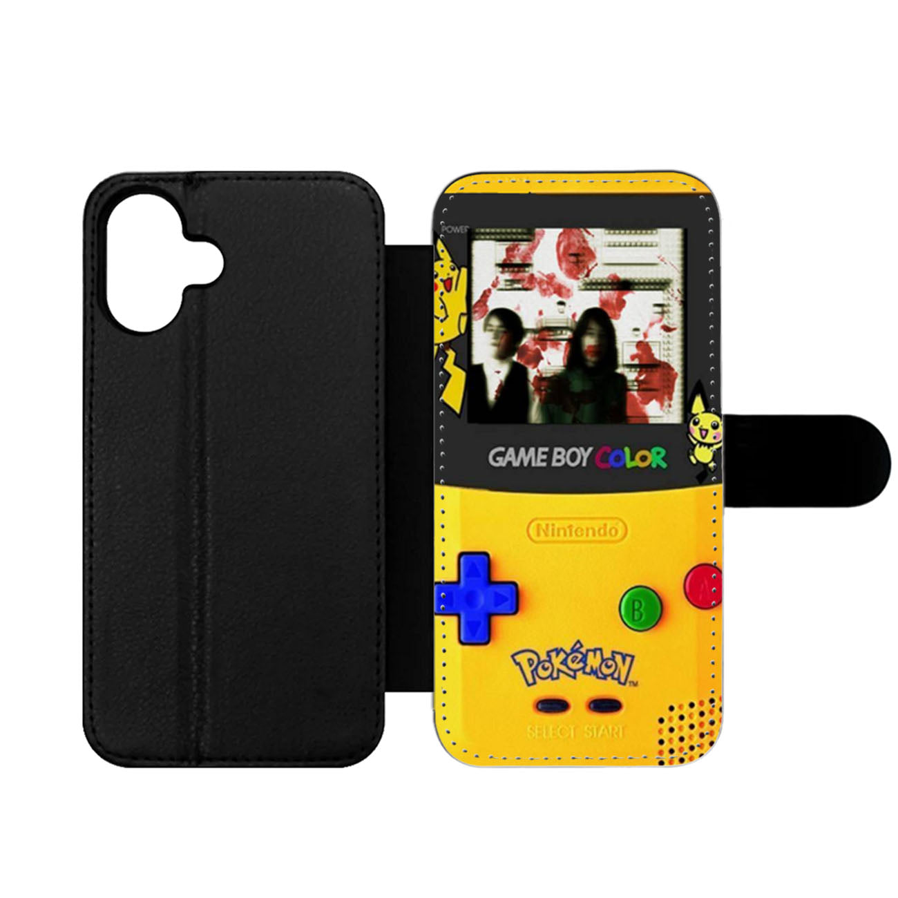 Gameboy Colorful Pokemon Wallet iPhone Case