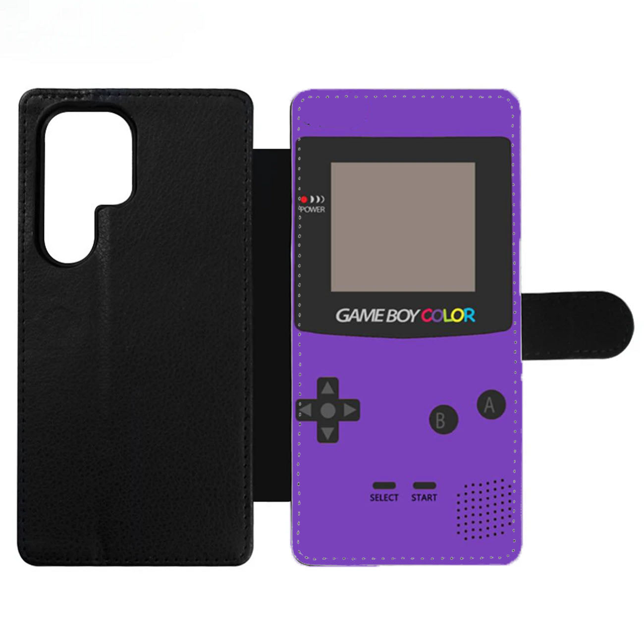 Gameboy Purple Color Wallet Samsung Case