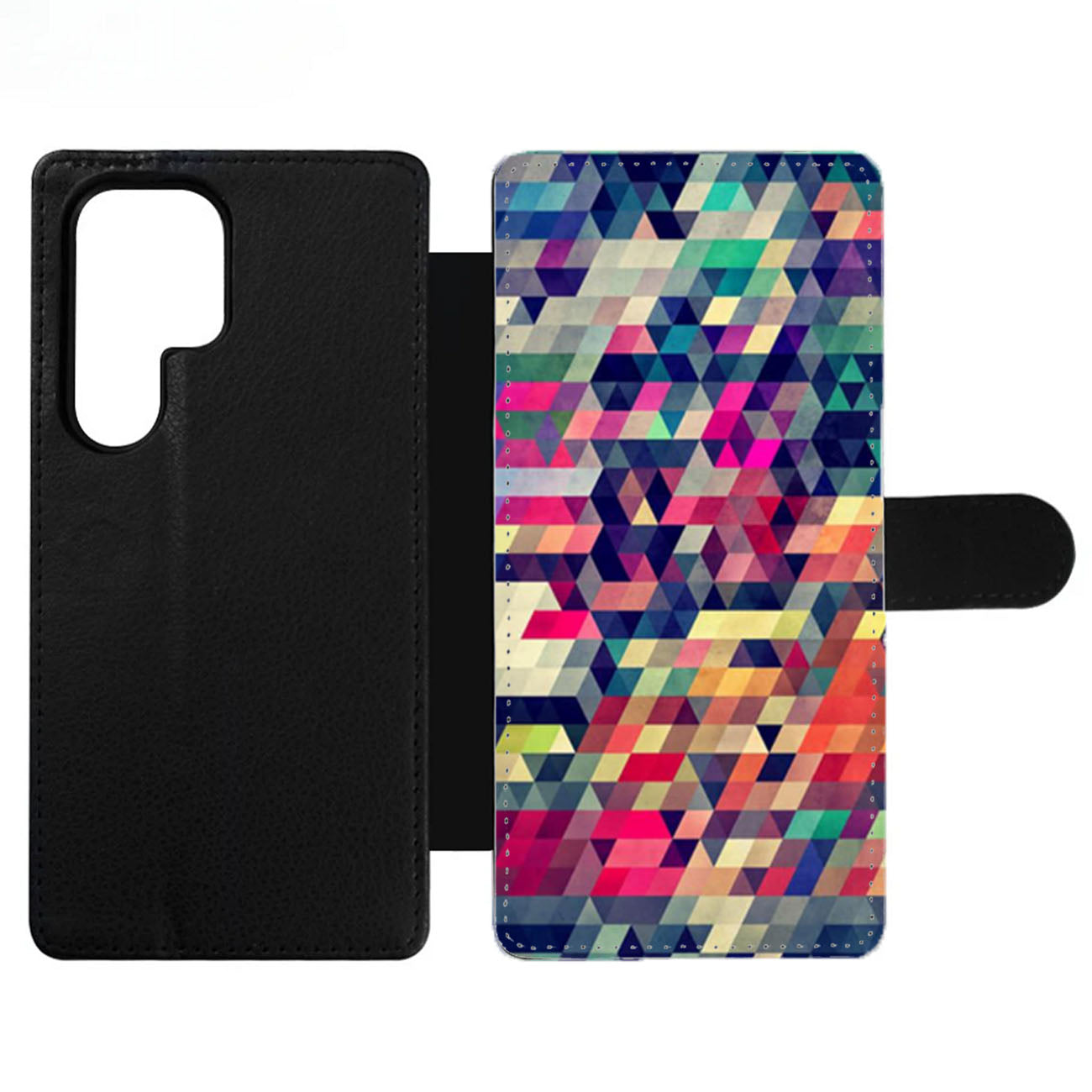 Geometric Colorful Polygonal Art Wallet Samsung Case