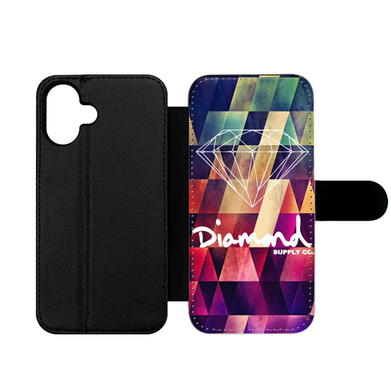 Geometric Diamond Supply Co Wallet iPhone Case