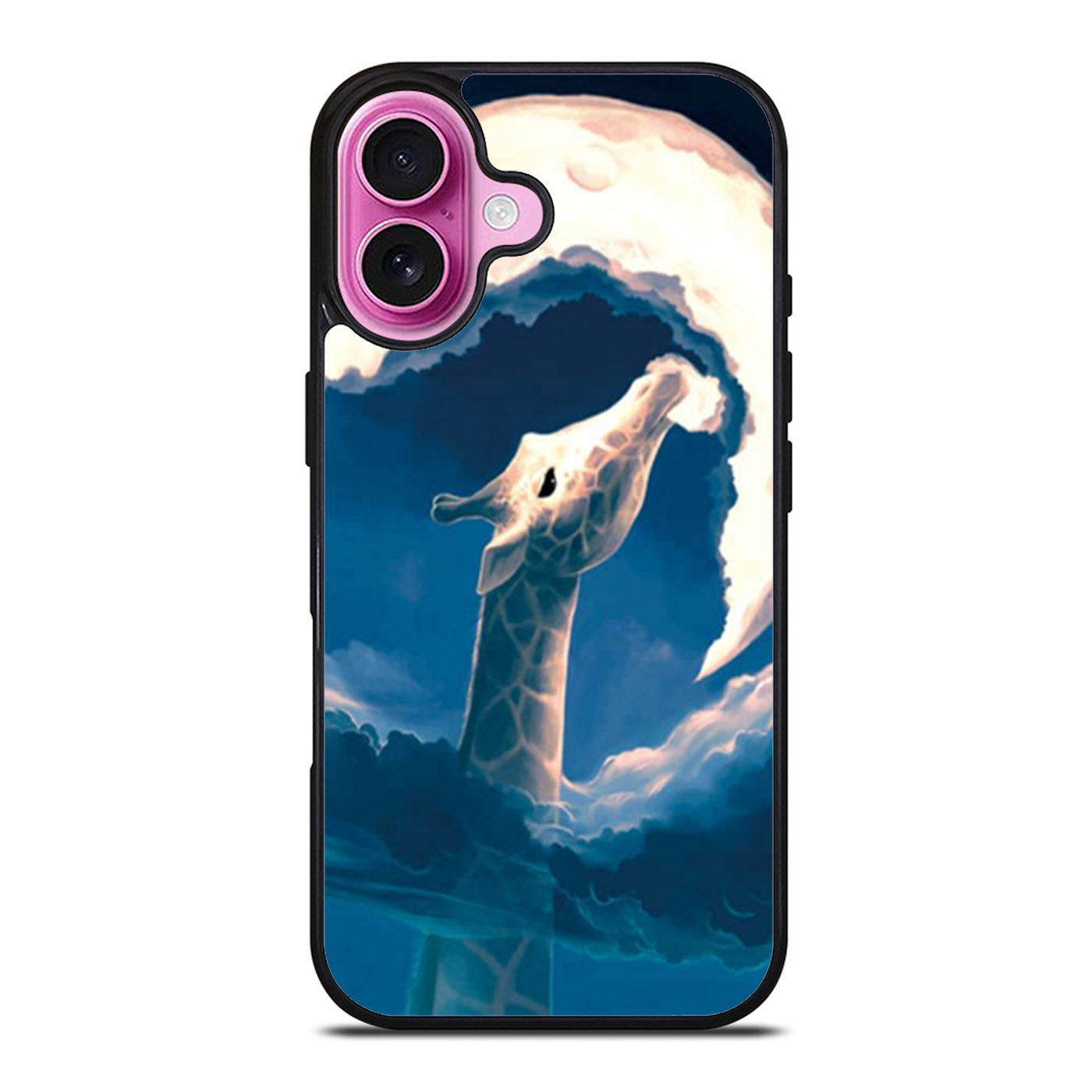 Giraffe Eat the Moon iPhone Case Cover