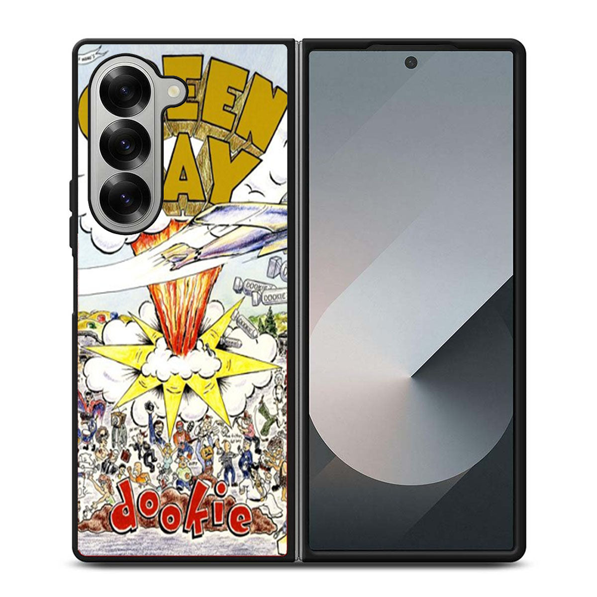 Green Day Dookie Album Animation Samsung Z Fold 6 Case