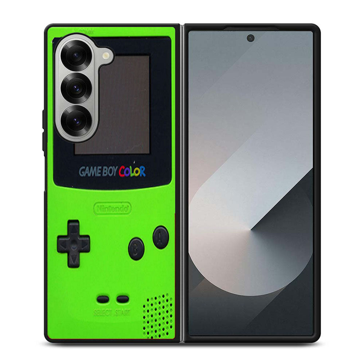 Green Nintendo Game Boy Color Samsung Z Fold 6 Case