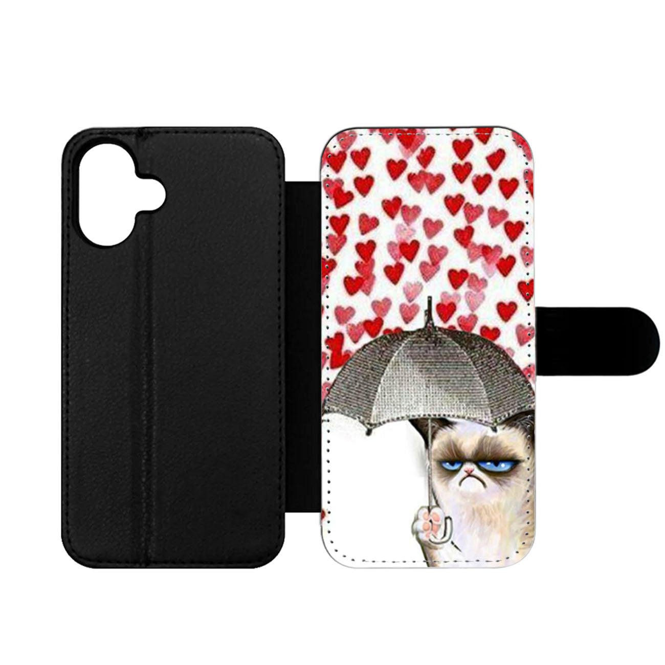 Grumpy Cat Umbrella Wallet iPhone Case