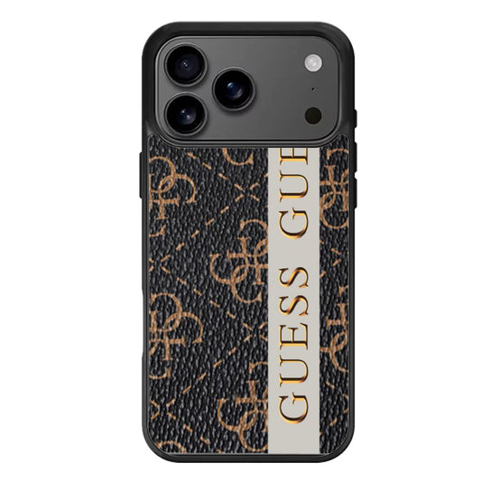Guess Pattern Striped iPhone 17 Pro Max Case