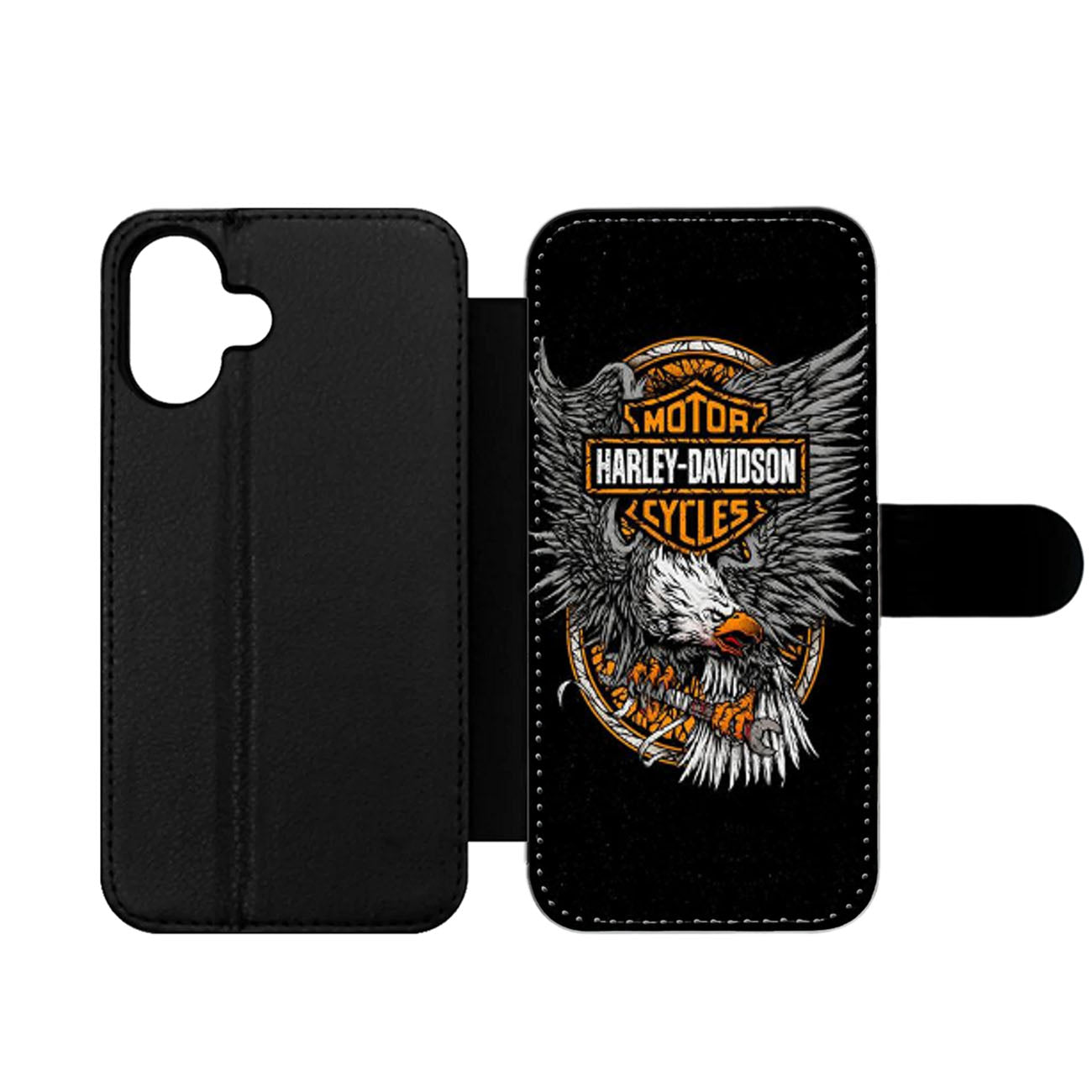 HARLEY DAVIDSON EAGLE LOGO Wallet iPhone Case