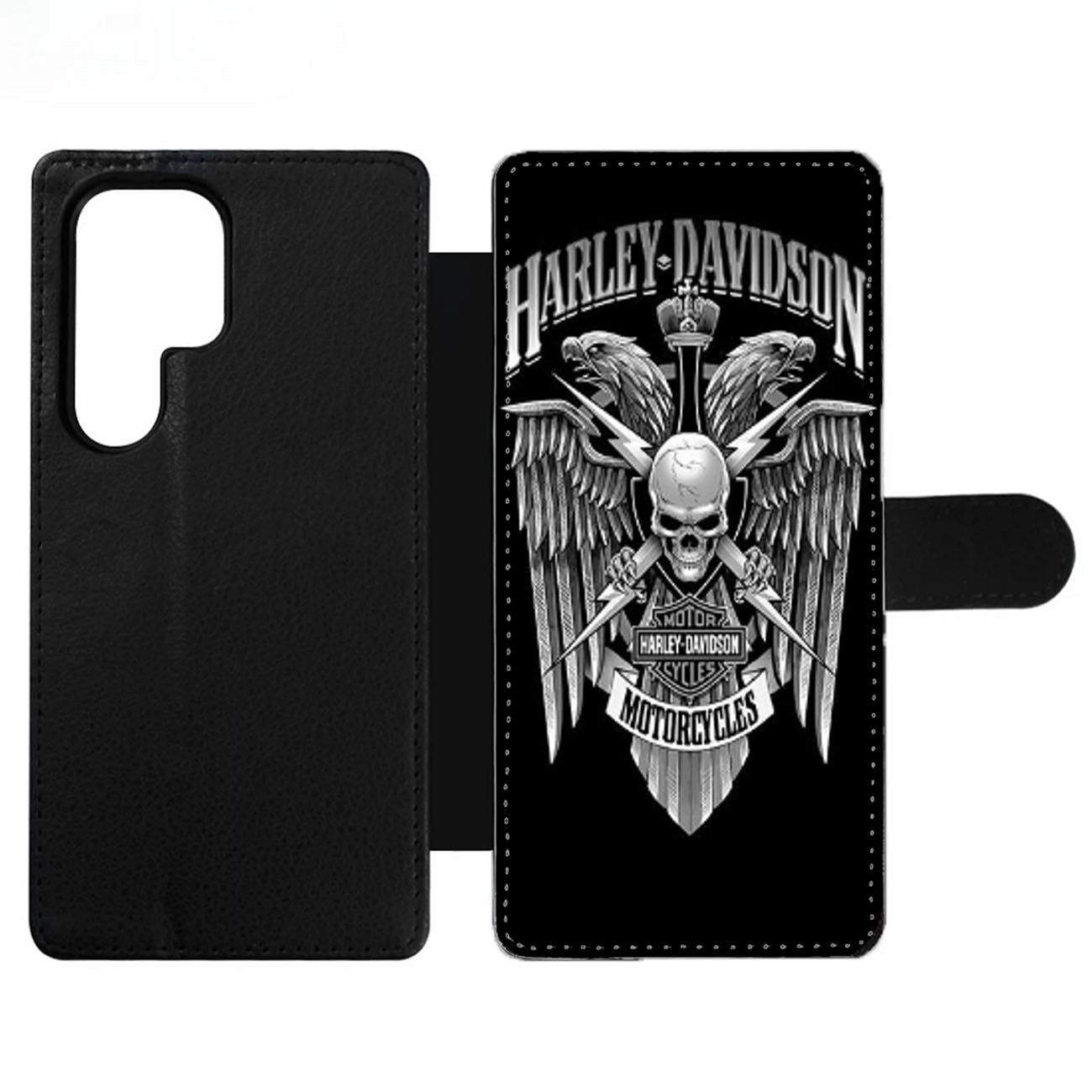 HARLEY DAVIDSON SKULL EAGLE Wallet Samsung Case