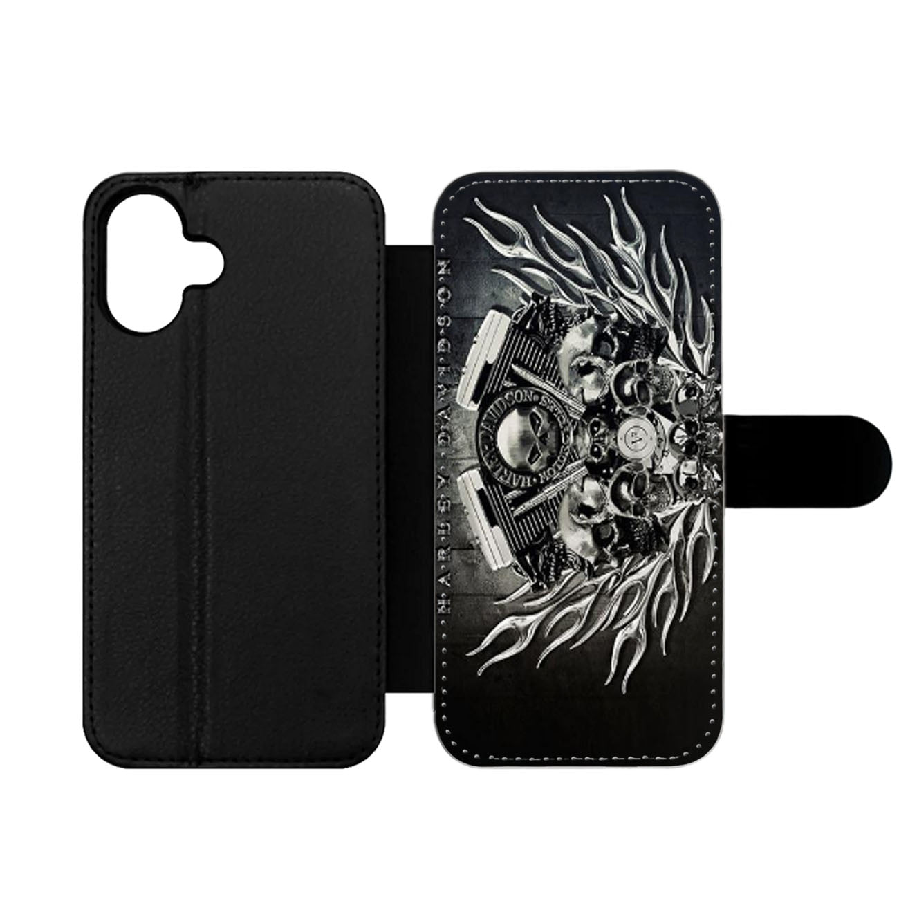 HARLEY DAVIDSON SKULL ENGINE Wallet iPhone Case