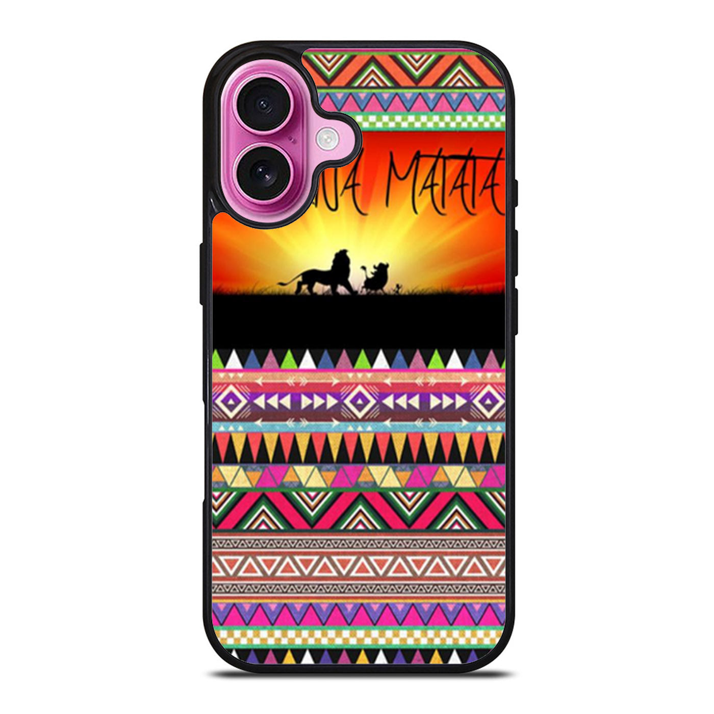 Hakuna Matata Aztec Pattern Two iPhone Case Cover