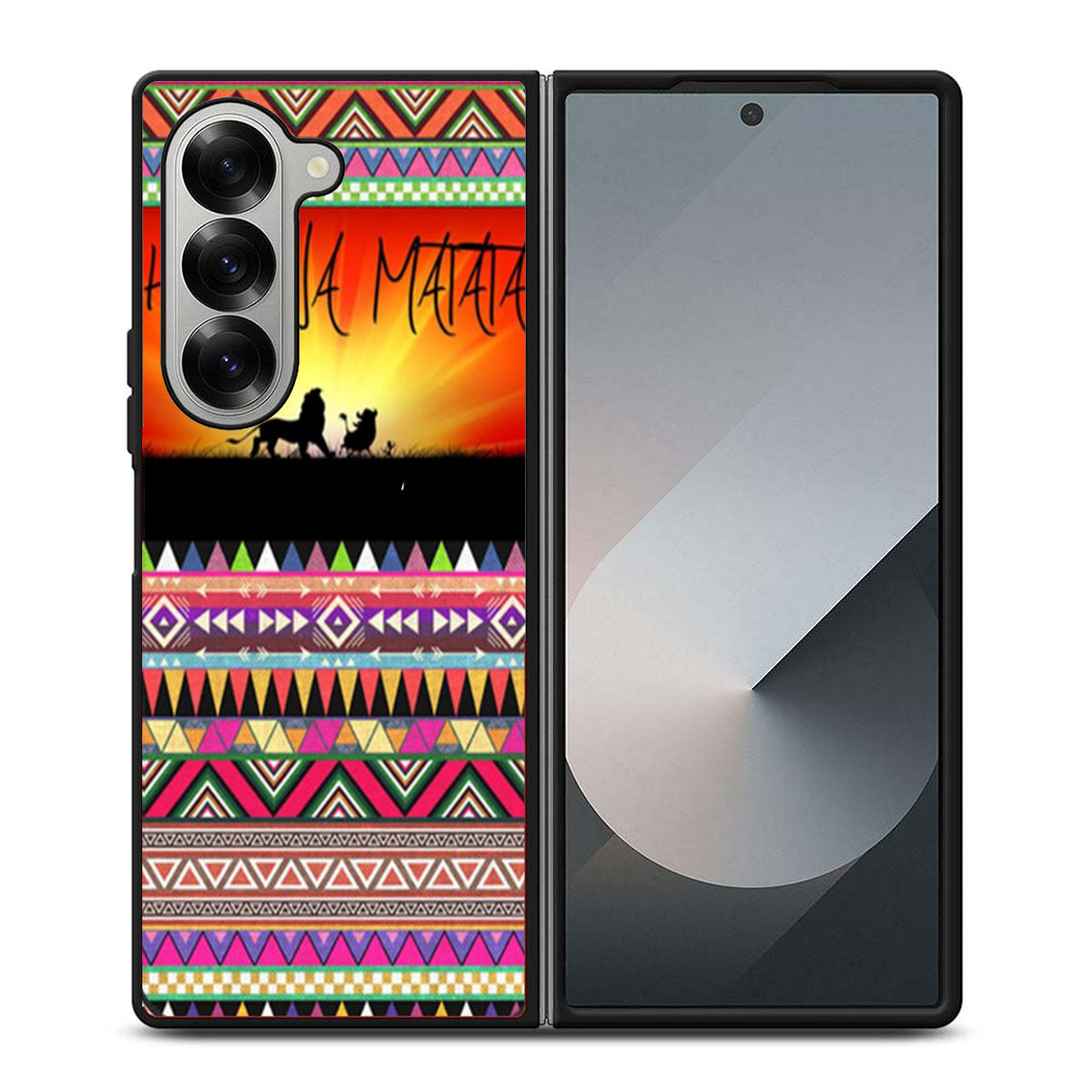 Hakuna Matata Aztec Pattern Two Samsung Z Fold 6 Case
