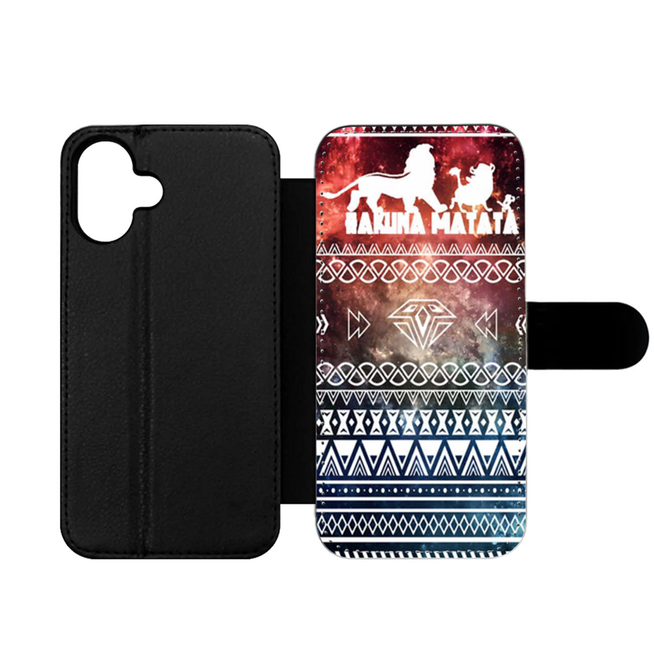 Hakuna Matata Aztec Space Wallet iPhone Case
