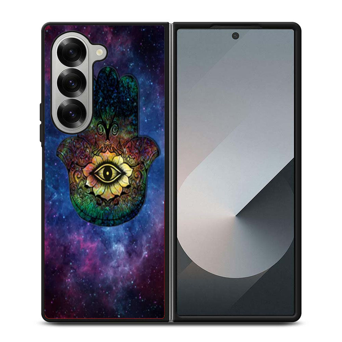 Hamsa Evil Eye Nebula Samsung Z Fold 6 Case