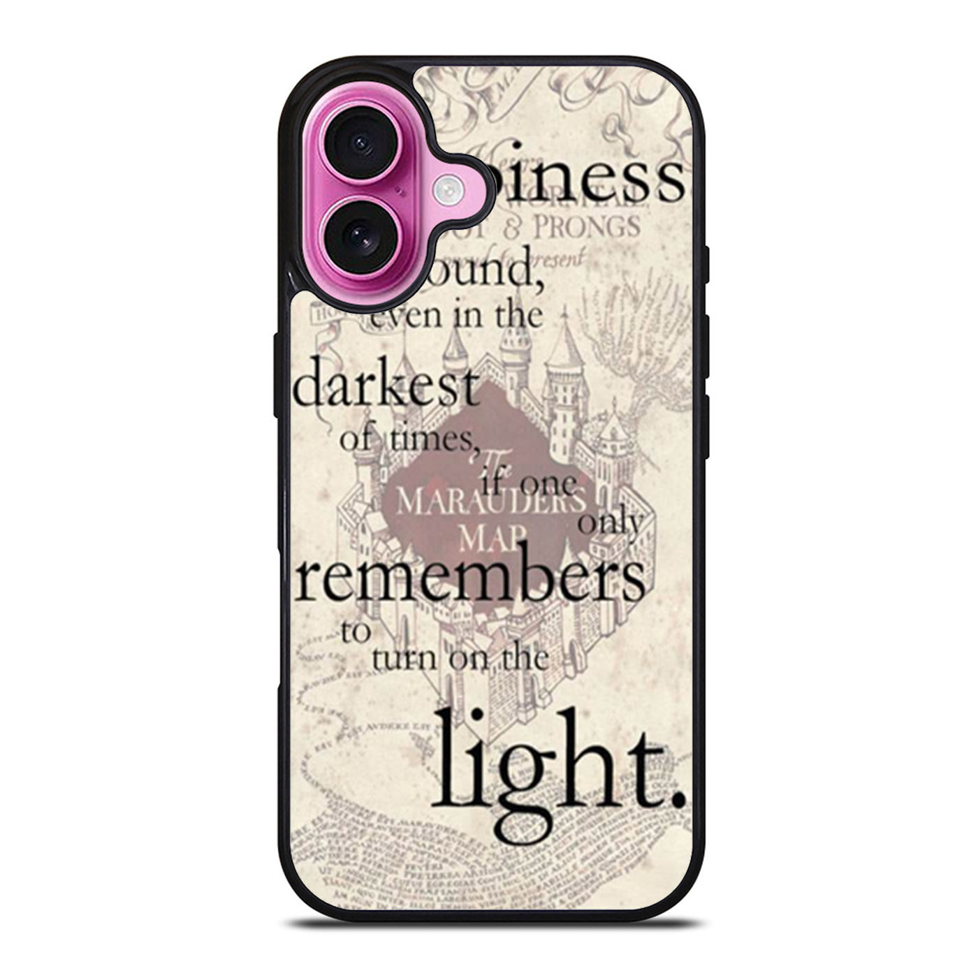 Happiness Quote Harry Potter Two iPhone Case Cover