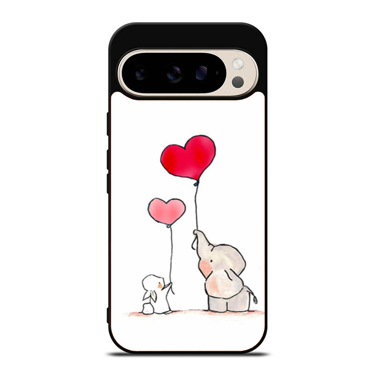 Happy Elephant and Rabbit Google Pixel 9 Pro Case