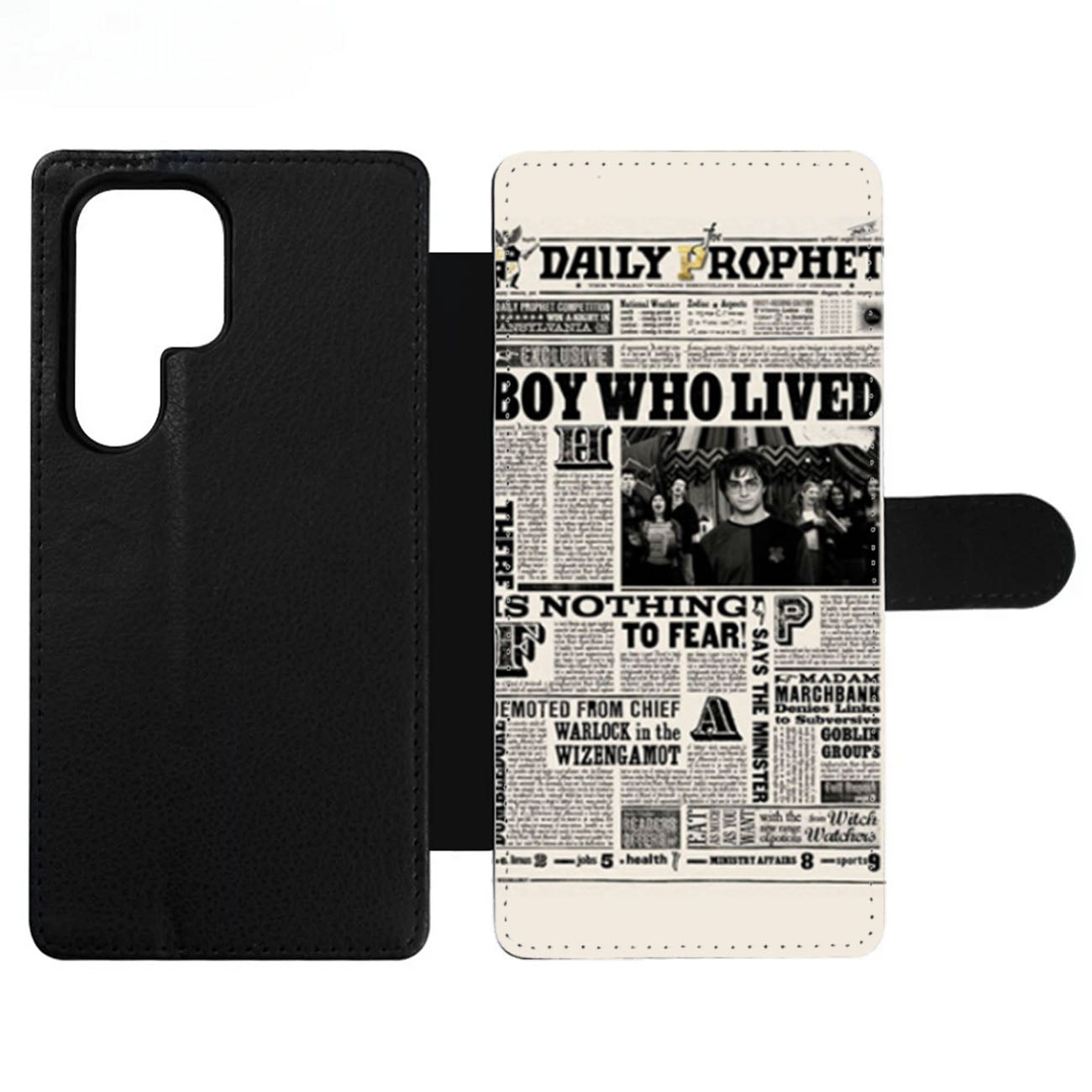 Harry Potter Daily Prophet Boy Who Lived Wallet Samsung Case