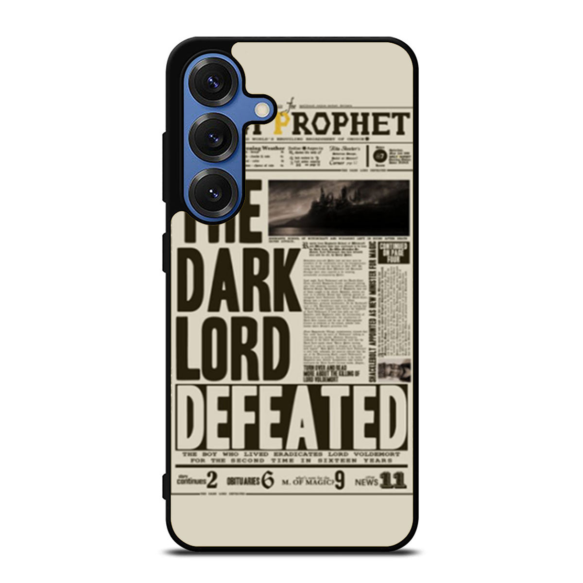 Harry Potter Daily Prophet Dark Lord Defeated Samsung S25 Ultra Case