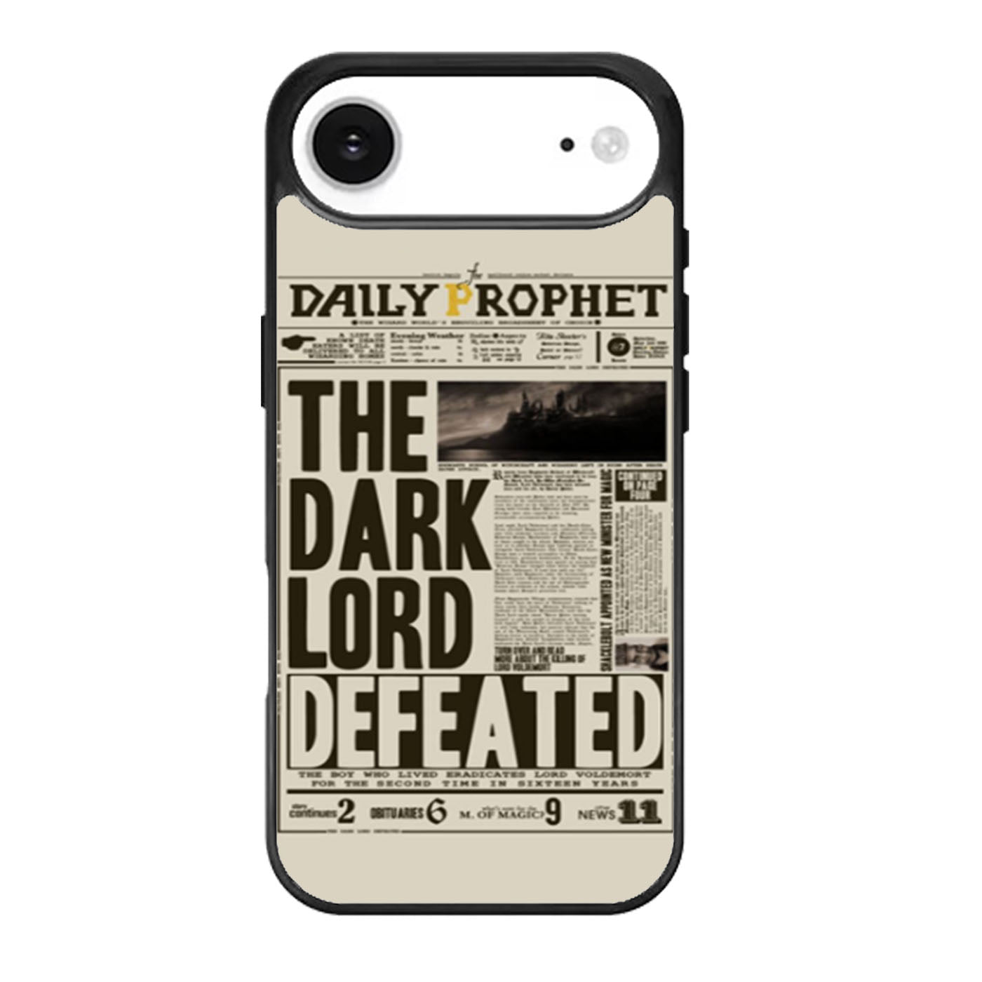 Harry Potter Daily Prophet Dark Lord Defeated iPhone Air Case