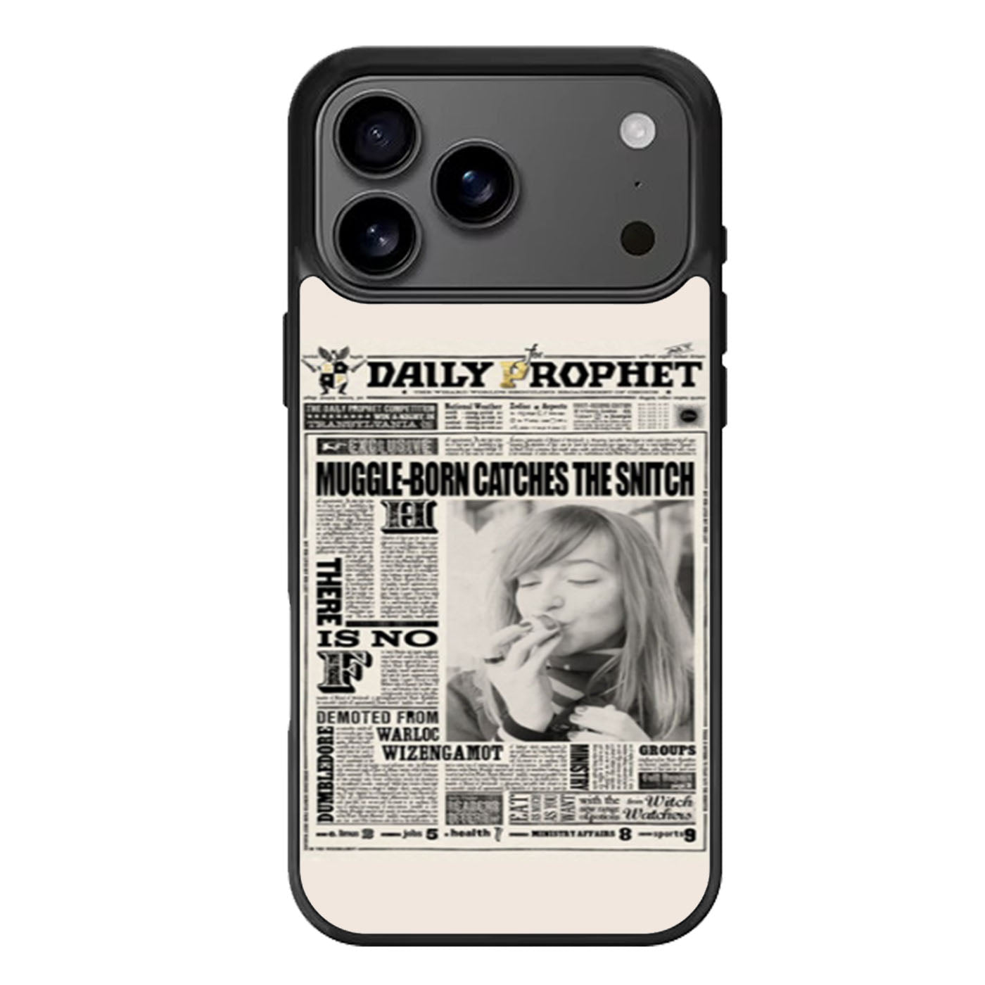 Harry Potter Daily Prophet Muggle Catches Snitch iPhone 17 Pro Max Case