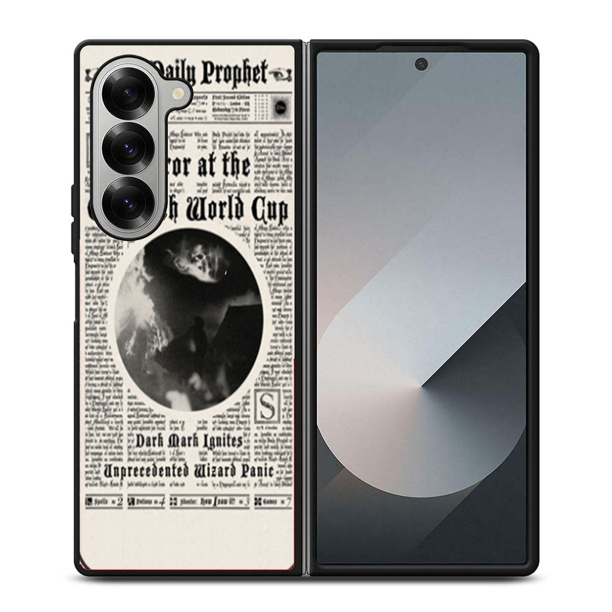 Harry Potter Daily Prophet Terror at The Quidditch Samsung Z Fold 6 Case