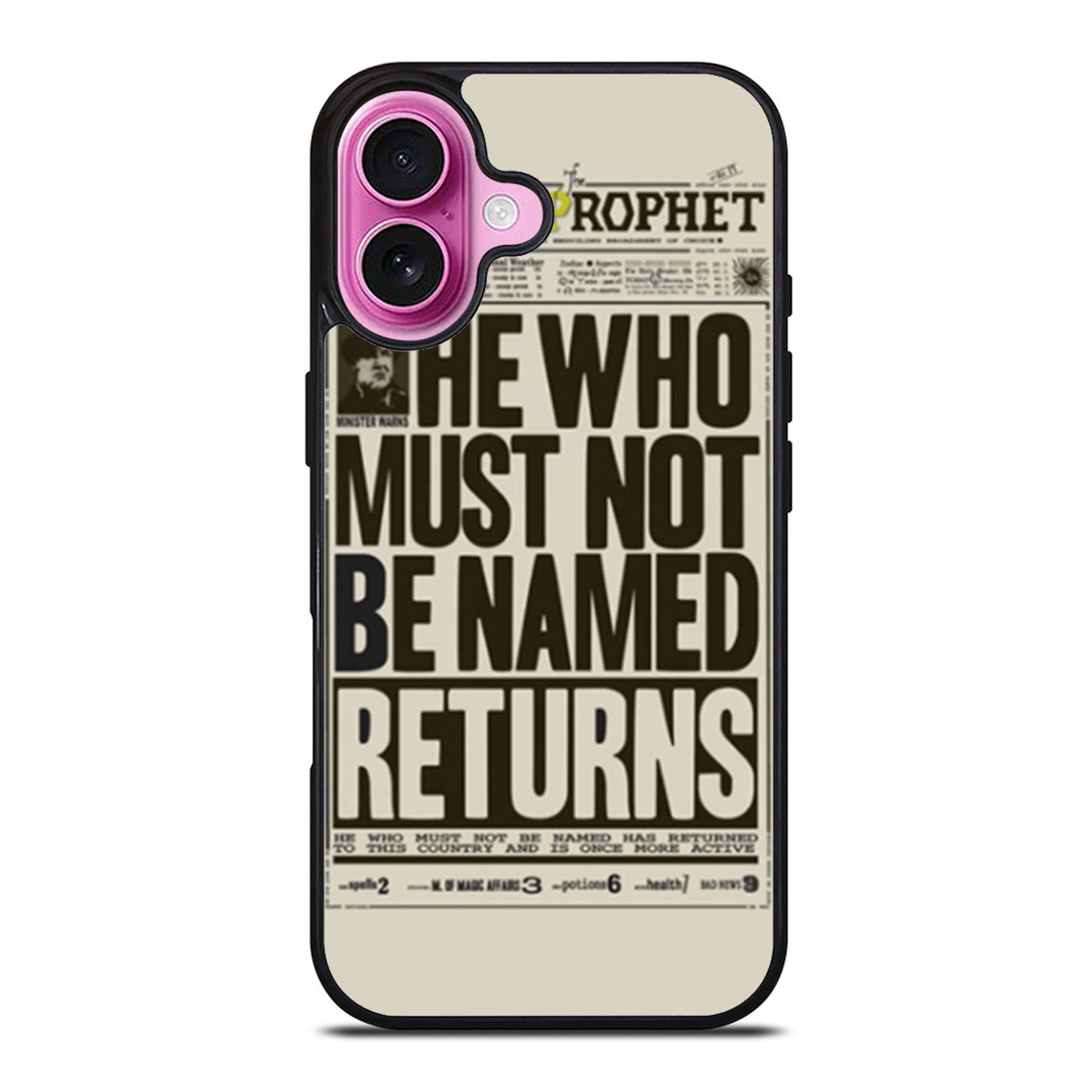 Harry Potter Daily Prophet Voldemort Returns iPhone Case Cover