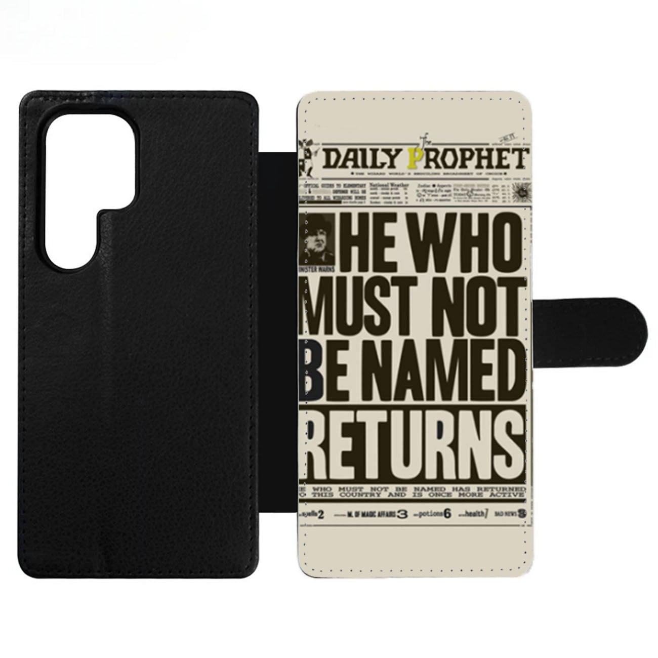 Harry Potter Daily Prophet Voldemort Returns Wallet Samsung Case