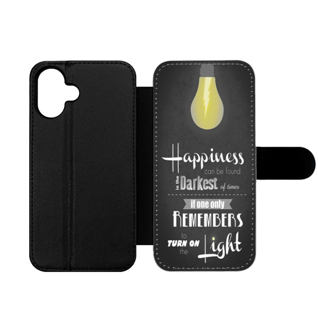 Harry Potter Happiness Quote Wallet iPhone Case