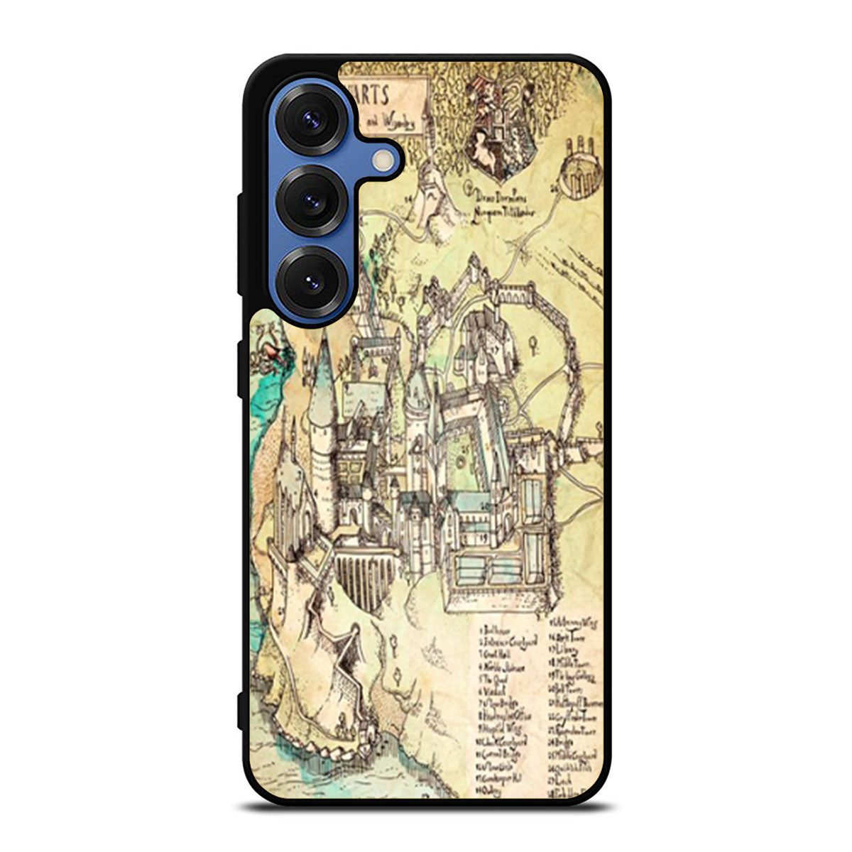 Harry Potter Hogwarts Map Samsung S25 Ultra Case