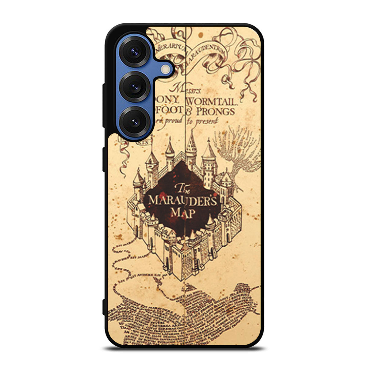 Harry Potter Inspired Marauders Map Samsung S25 Ultra Case