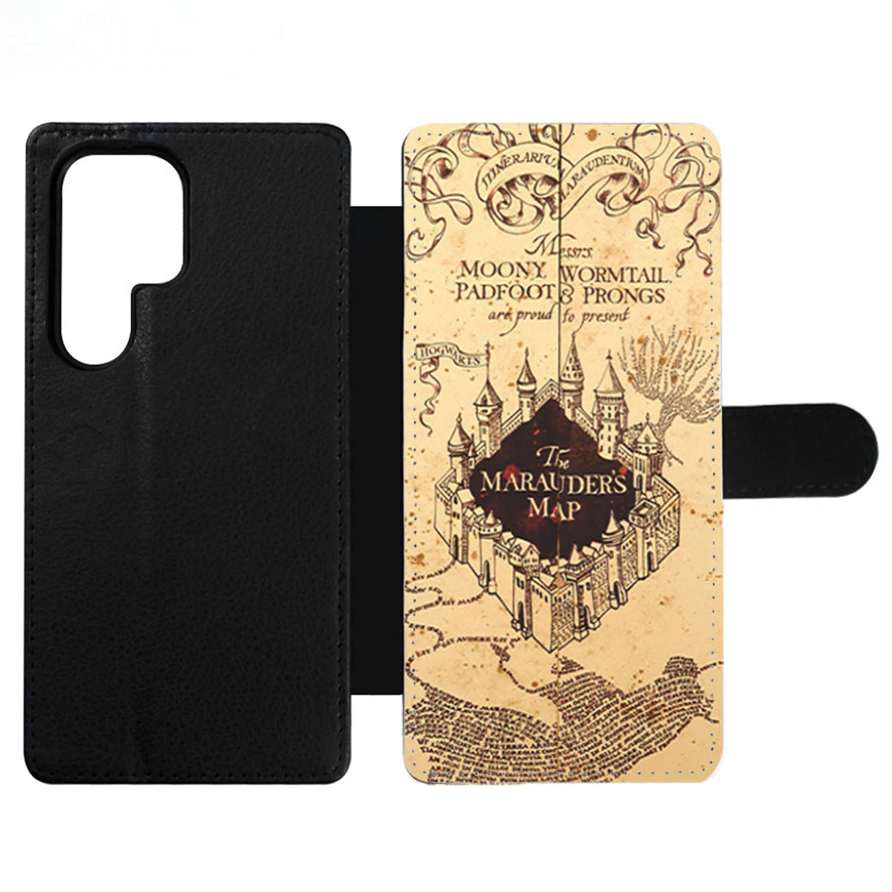 Harry Potter Inspired Marauders Map Wallet Samsung Case