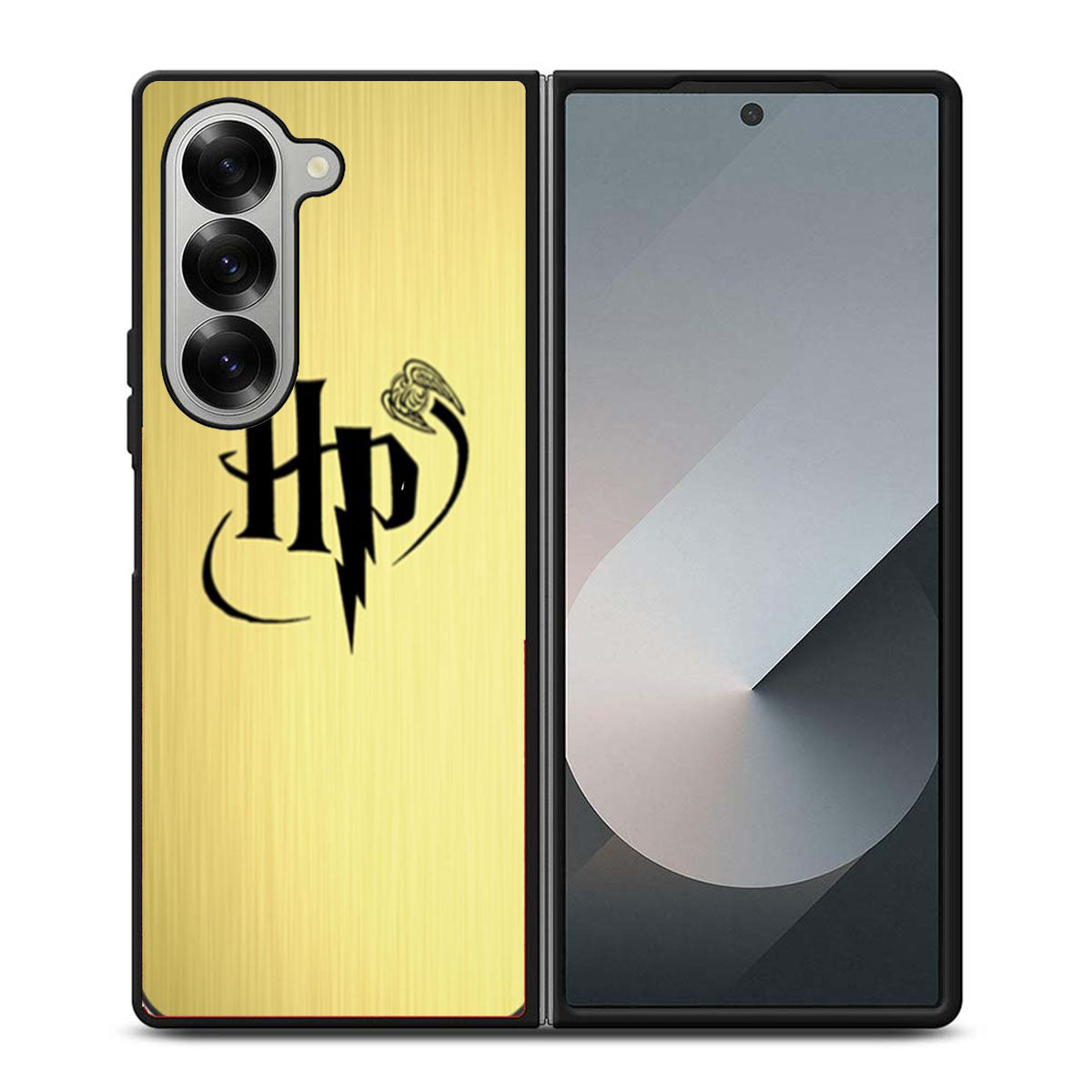 Harry Potter Logo Snitch Gold Samsung Z Fold 6 Case