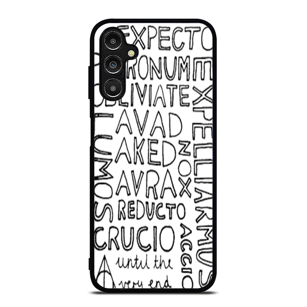 Harry Potter Magic Spells Minimal Design Samsung A16 Case
