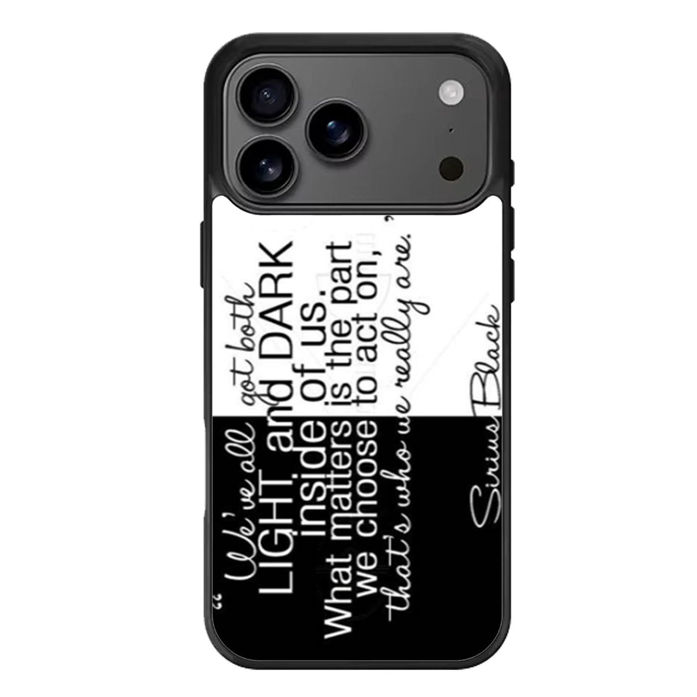 Harry Potter Sirius Black Quote iPhone 17 Pro Max Case